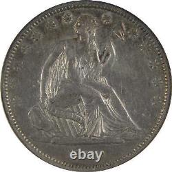 1839 Drapery Seated Liberty Half Dollar EF 45 ANACS 90% Silver 50c US Type Coin