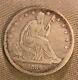 1839 No Drapery, Seated Liberty Half Dollar, Vf, Scarce Date