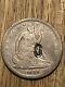1839 Seated Liberty Half Dollar 50c Silver Chop Mark