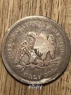 1839 Seated Liberty Half Dollar 50C Silver Chop mark