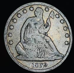 1839 Seated Liberty Half Dollar 50C Ungraded Choice 90% Silver US Coin CC21556