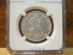 1839 Seated Liberty Silver Half Dollar Coin (Drapery) Graded XF45 by NGC