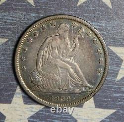 1839 Seated Liberty Silver Half Dollar Collector Coin Free Shipping