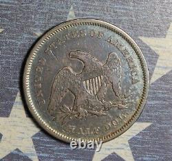 1839 Seated Liberty Silver Half Dollar Collector Coin Free Shipping