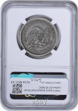 1840 Liberty Seated Half Dollar Small Letters EF45 NGC