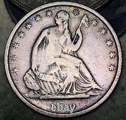 1840 O Seated Liberty Half Dollar 50C Choice Ungraded 90% Silver US Coin CC17518