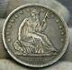 1840 Seated Liberty Half Dollar 50 Cents. Nice Coin, Semi-key Date (9266)