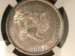 1840 Seated Liberty Half Dollar- NGC- Small Letters Reverse AU details
