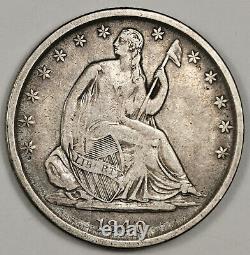 1840-o Seated Liberty Half. Error WB-11. Die Cracks Obverse. About XF 151930