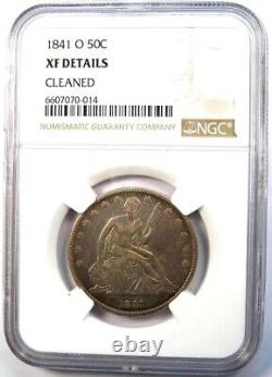 1841-O Seated Liberty Half Dollar 50C Coin Certified NGC XF Details (EF)