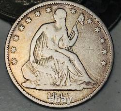 1841 O Seated Liberty Half Dollar 50C Ungraded 90% Silver US Coin CC19910