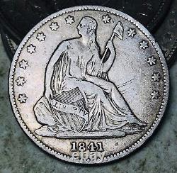 1841 O Seated Liberty Half Dollar 50C Ungraded Choice 90% Silver US Coin CC14519