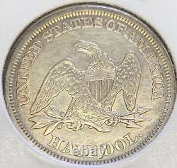 1842 50c Seated Liberty Silver Half Dollar