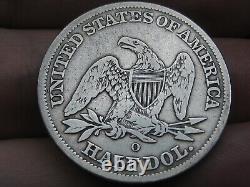 1842 O Seated Liberty Half Dollar- New Orleans, VG/Fine Details