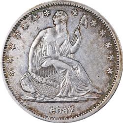 1842-P Seated Half Dollar'Small Date' Nice AU Details Nice Eye Appeal