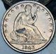 1843 O Seated Liberty Half Dollar 50c Ungraded Choice 90% Silver Us Coin Cc19841