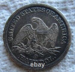 1843-O Seated Liberty Silver Half Dollar Early Rare Key Date New Orleans XF