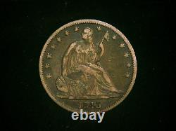 1843 P Seated Liberty Half Dollar Early Date Exc Details Nice Coin Free Ship #92