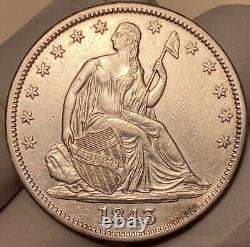 1843 Seated Liberty Half Dollar About Uncirculated