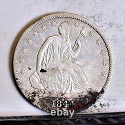 1844 Liberty Seated Half Dollar AU Details (#44504)