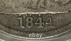 1844-O Doubled Date Seated Liberty 50c PCGS VG08 Very Original Almost Fine