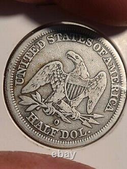 1844 O Seated Half dollar VF good color, fields clean as a whistle