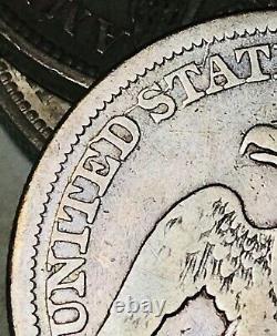 1844 O Seated Liberty Half Dollar 50C CUD ERROR Good Date Silver US Coin CC12102