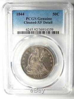 1844 Seated Liberty Half Dollar 50C Certified PCGS XF Details Rare Coin