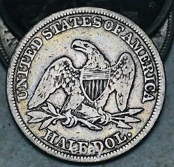 1844 Seated Liberty Half Dollar 50C Ungraded Choice 90% Silver US Coin CC10986