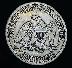 1844 Seated Liberty Half Dollar 50C Ungraded Choice 90% Silver US Coin CC10986