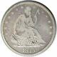 1845-o Liberty Seated Silver Half Dollar No Drapery Vg Uncertified #917