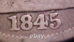1845-O RPD Seated Liberty Half Dollar FS-303 -Great Cherrypicker Variety! -d9234