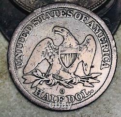 1845 O Seated Liberty Half Dollar 50C Ungraded 90% Silver US Coin CC17247