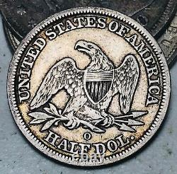 1845 O Seated Liberty Half Dollar 50C Ungraded CHOICE 90% Silver US Coin CC11680