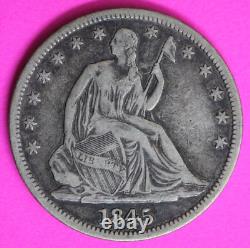 1845 O Seated Liberty Half Dollar Exact Silver Coin Pictured Fast Shipping 44