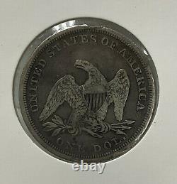 1845 Uncirculated Seated Silver Dollar