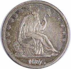 1846 Liberty Seated Half Dollar Tall Date VF Uncertified #157