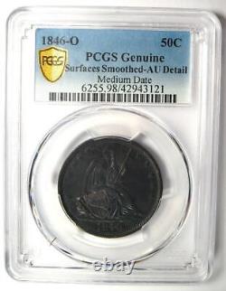 1846-O Seated Liberty Half Dollar 50C PCGS AU Details Rare Date Coin
