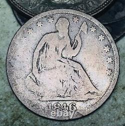 1846 O Seated Liberty Half Dollar 50C Ungraded Choice Silver US Coin CC17522