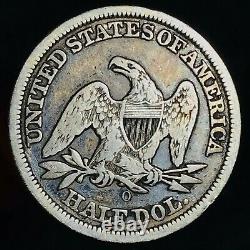 1847 O Seated Liberty Half Dollar 50C Ungraded Good 90% Silver US Coin CC12103