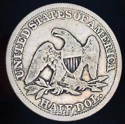 1847 Seated Liberty Half Dollar 50C Ungraded Choice 90% Silver US Coin CC18646