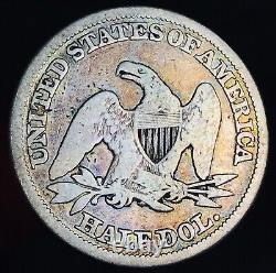 1847 Seated Liberty Half Dollar 50C Ungraded Choice 90% Silver US Coin CC19106