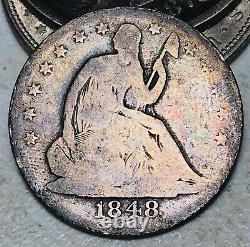 1848 O Seated Liberty Half Dollar 50C Ungraded Good 90% Silver US Coin CC11460