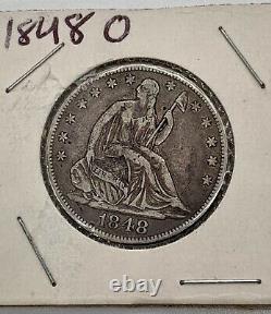 1848 O Seated Liberty Half Dollar VF Details! KEY DATE! Must Go