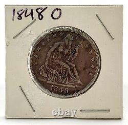 1848 O Seated Liberty Half Dollar VF Details! KEY DATE! Must Go