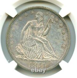 1851 Liberty Seated Half Dollar, NGC MS63