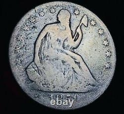 1851 O Seated Liberty Half Dollar 50C Ungraded KEY DATE Silver US Coin CC10632