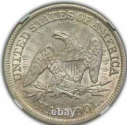 1853 Arrows And Rays Liberty Seated Half Dollar Ngc Very Choice Au 55 Abundant