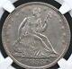 1853 Arrows And Rays Seated Half Dollar Ngc Ms 62 Clean And Well Struck Surfaces