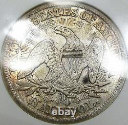 1853-O Arrows and Rays Seated Liberty Half Dollar ANACS AU Details. NICE COIN